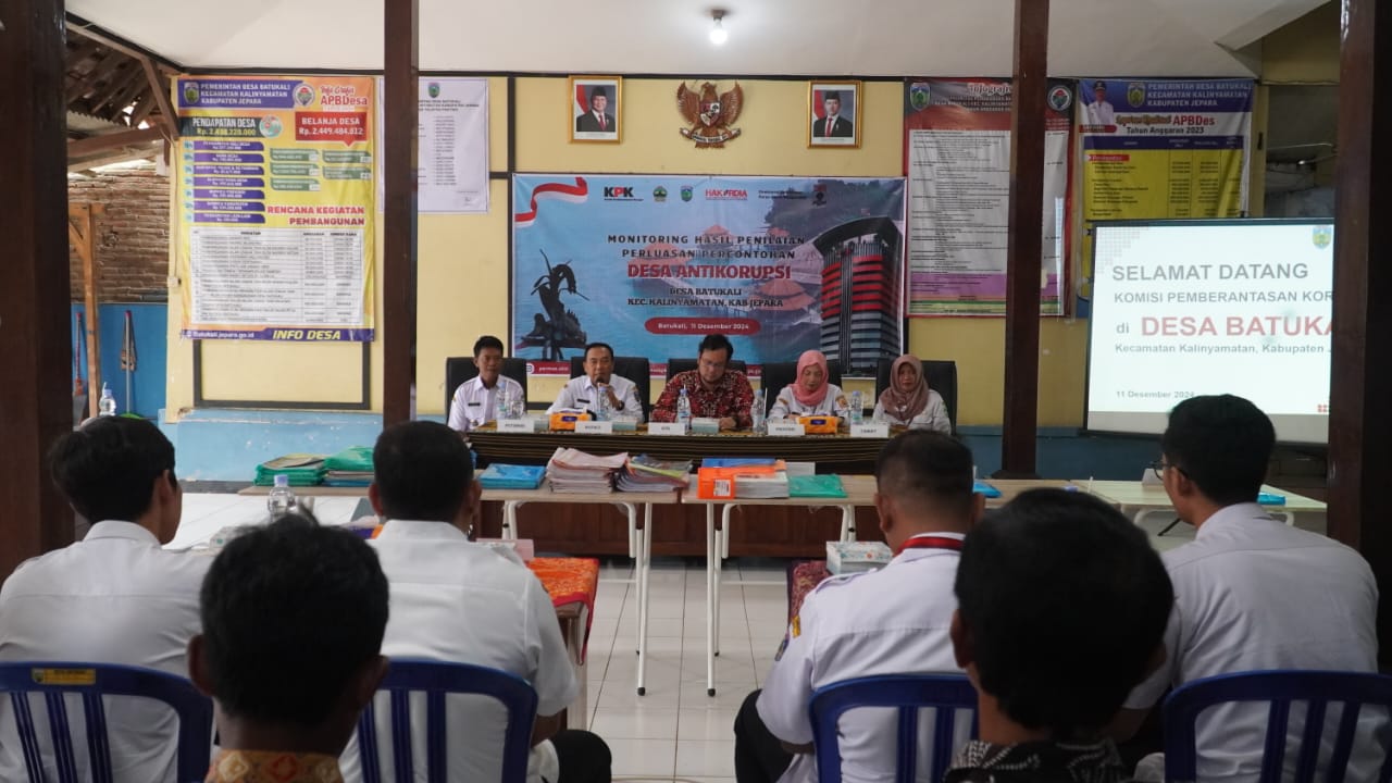 KPK dan Inspektorat Jateng Monitoring 20 Desa Antikorupsi di Jepara 