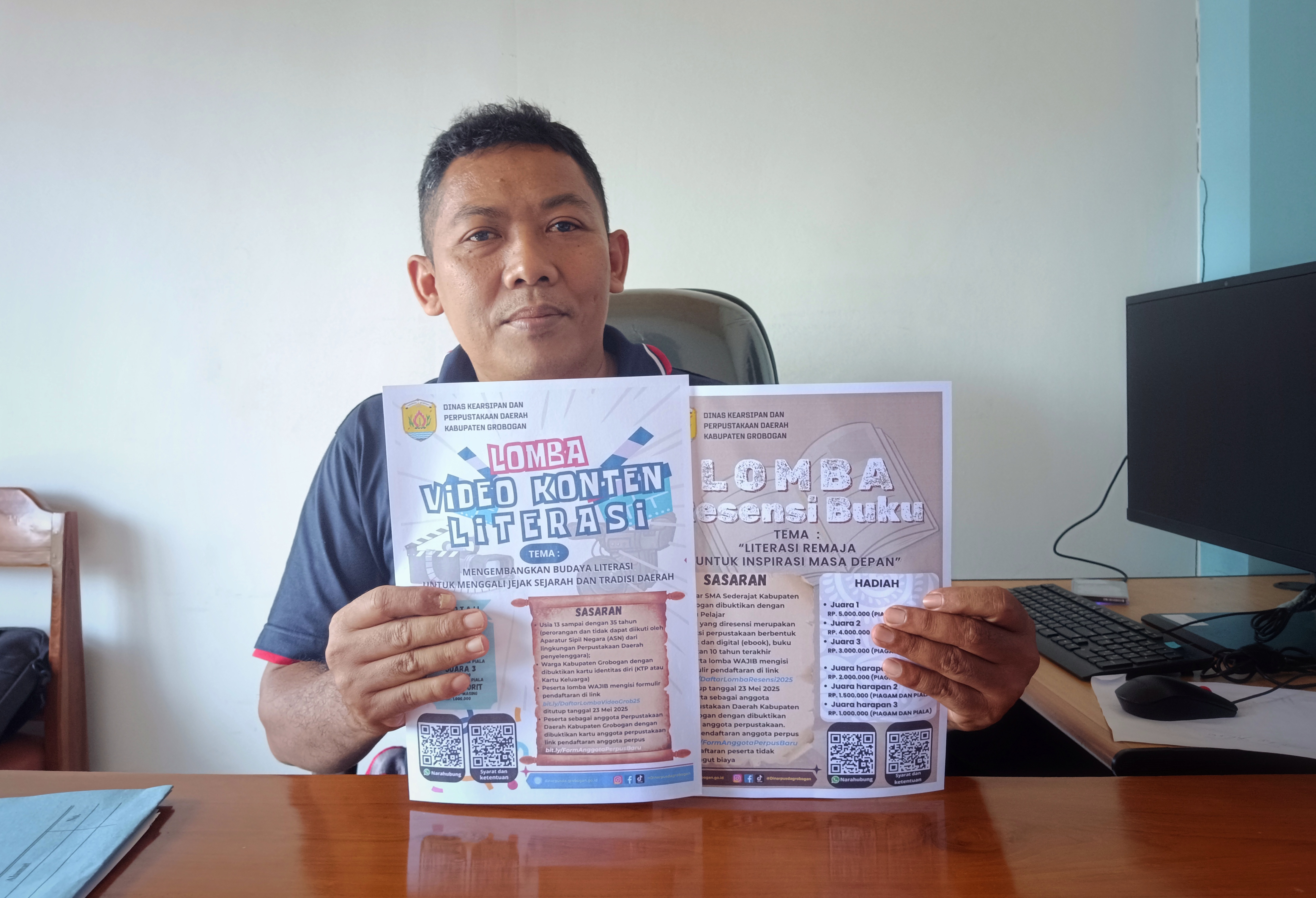 Tingkatkan Literasi Masyarakat, Dinarpusda Grobogan Adakan Pusling hingga Pojok Baca Lapas Purwodadi