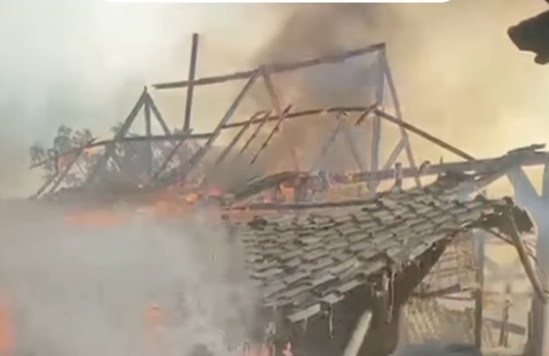 Rumah Seorang Petani di Grobogan Ludes Terbakar Diduga Akibat Korsleting Listrik