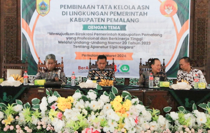 Pemerintah Kabupaten Pemalang Beri Pembinaan Tata Kelola kepada Aparatur Sipil Negara 