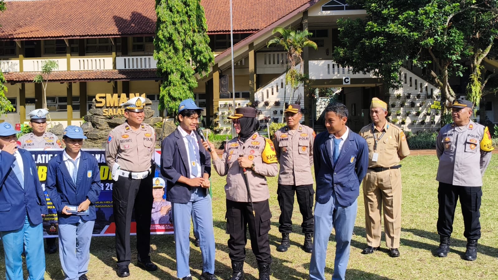 Kapolres Minta Siswa SMAN 1 Salatiga Tertib Berlalu Lintas, Tidak Bullying dan Kreak