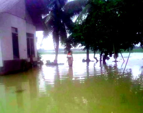 Sungai Cihaur Meluap, 500 Warga di Cilacap Terpaksa Mengungsi 