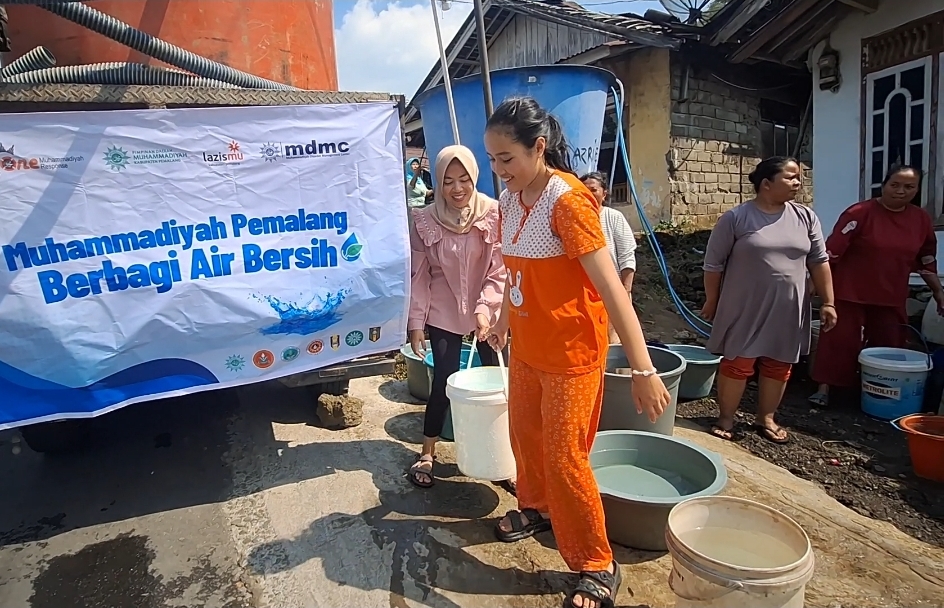 Kekeringan di Pemalang: Warga Pulosari Antre Bantuan Air Bersih MDMC Muhammadiyah