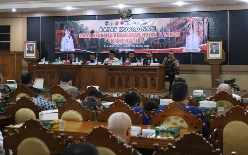 Hadapi Puncak Kemarau, BPBD Purworejo Perkuat Kesiapsiagaan Cegah Karhutla