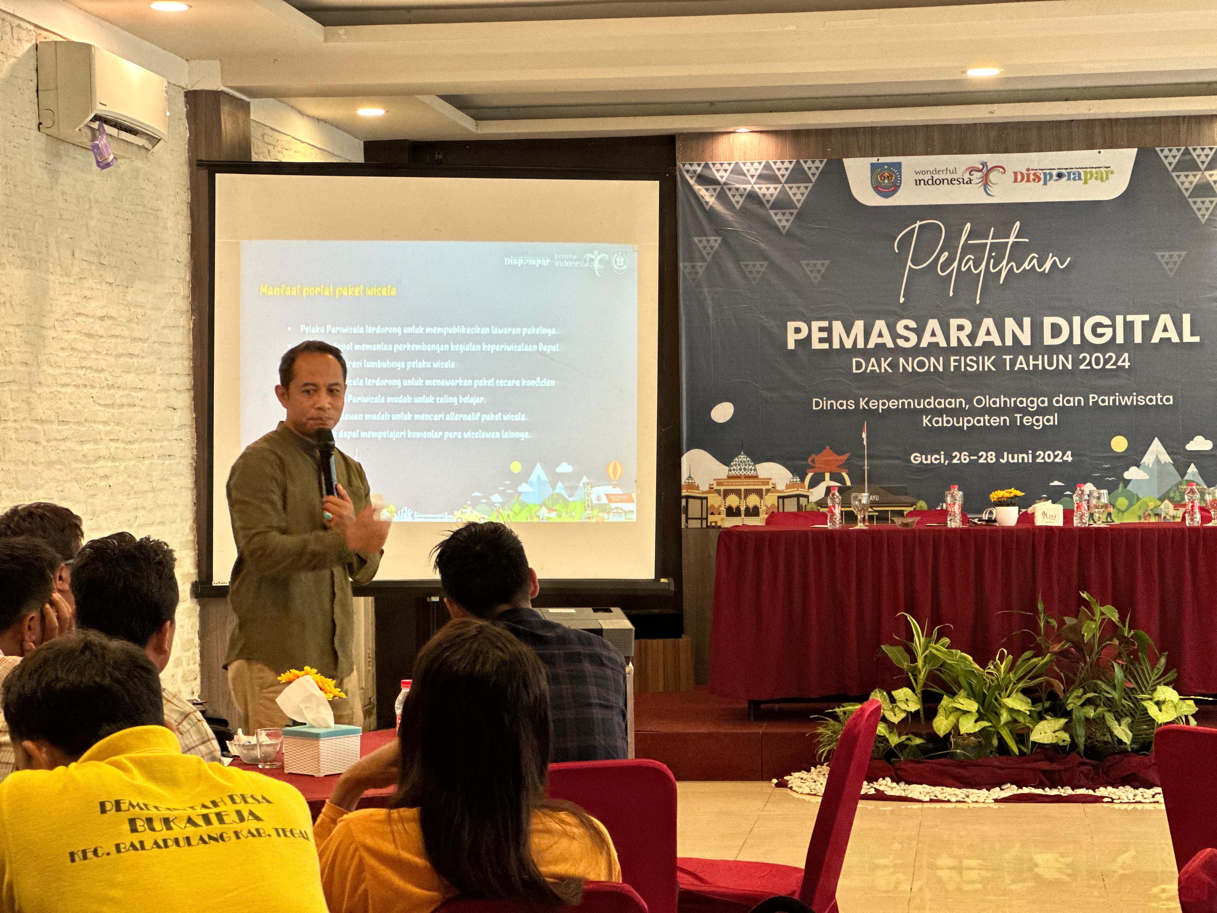 Disporapar Kabupaten Tegal Adakan Pelatihan Pemasaran Digital 