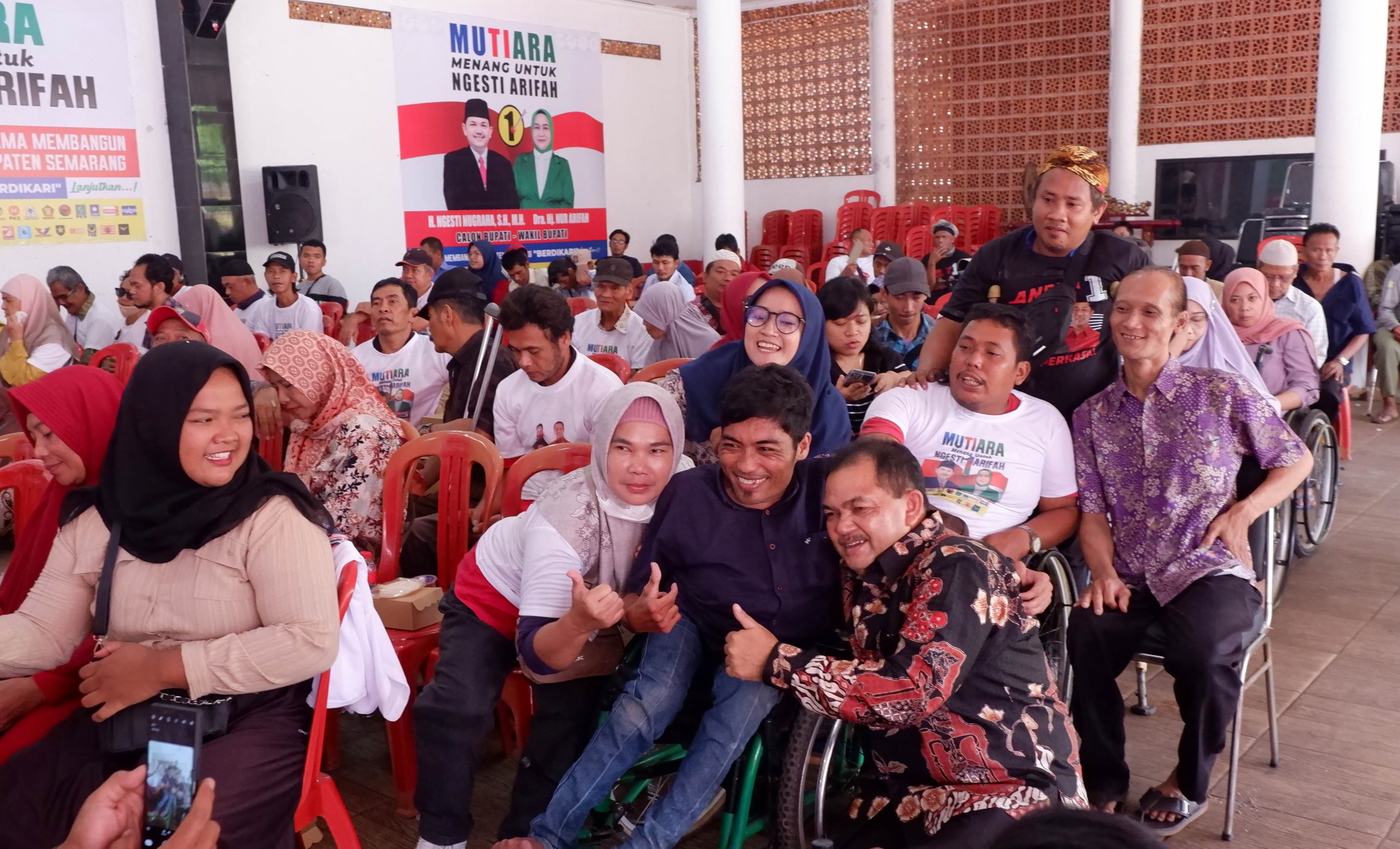 Kaum Disabilitas Titip Aspirasi Kartu Sakti Calon Bupati Ngesti Nugraha   