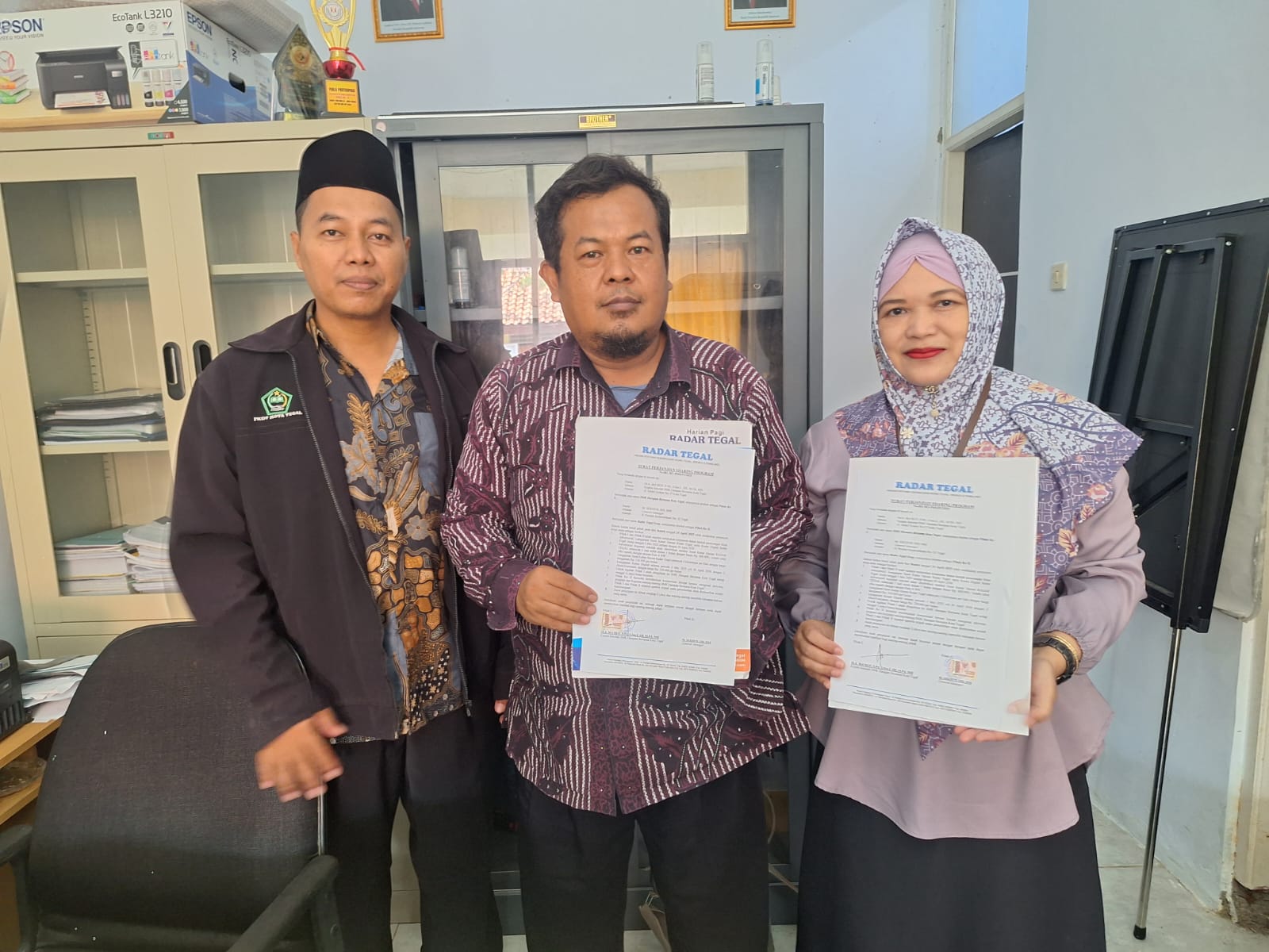 Perkuat Digitalisasi, SMK Harber Gandeng Radar Tegal