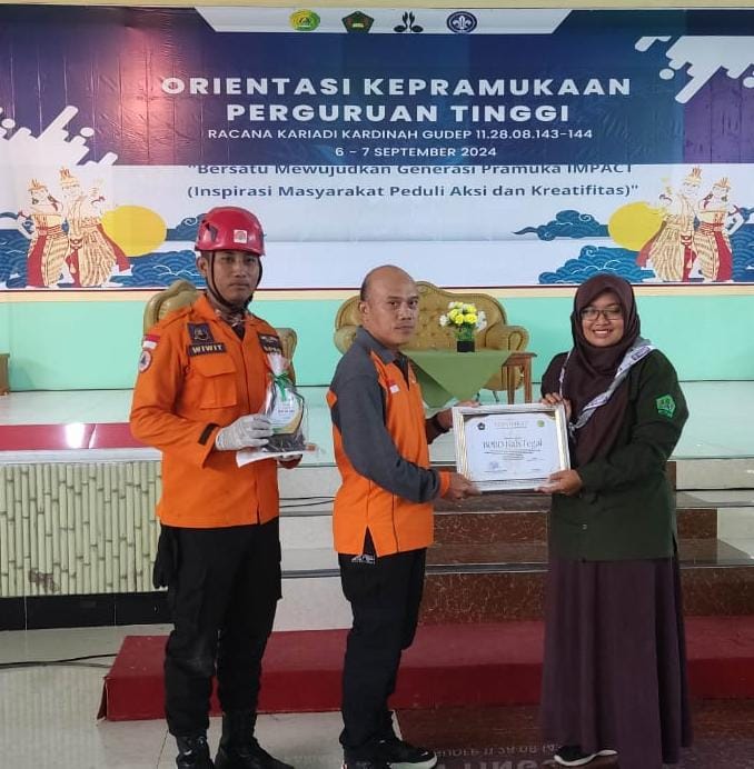 BPBD Kabupaten Tegal Beri Bekal Orientasi Pramuka 