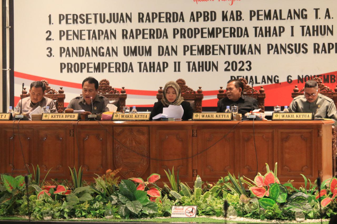 Fraksi di DPRD Kabupaten Pemalang Setujui Raperda Tentang APBD 2024