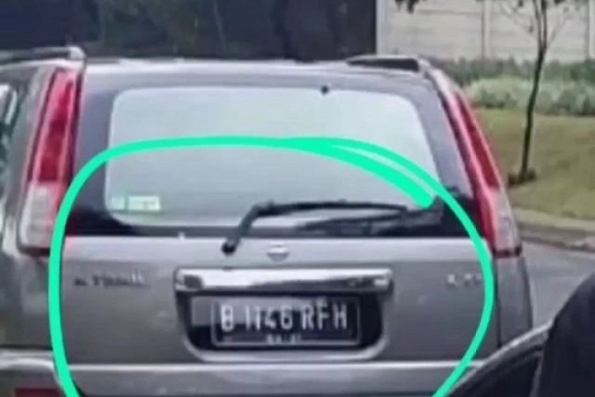 Plat B 1146 RFH Ternyata Bodong, Ini Sosok 