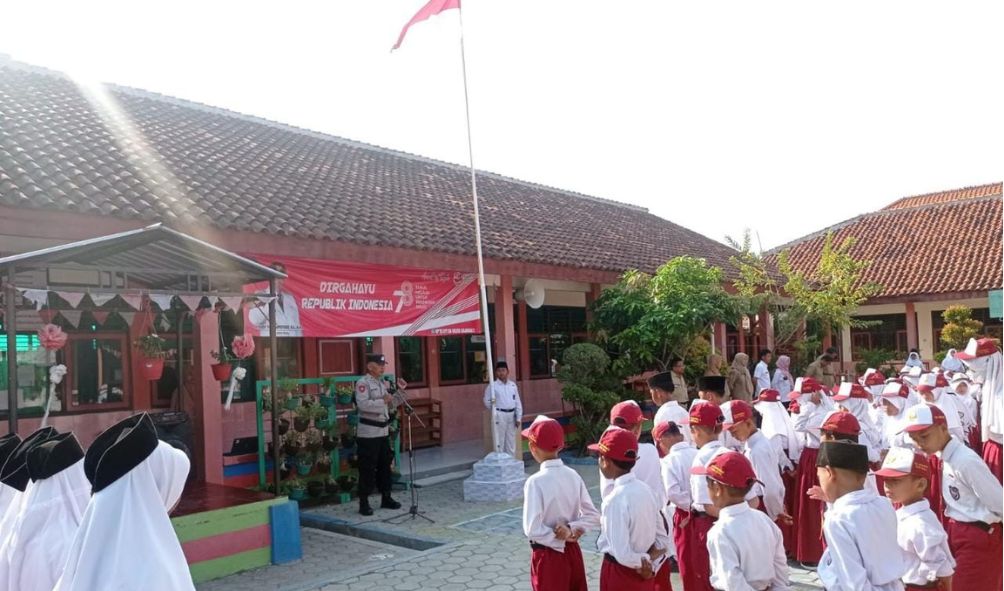 Mencegah Bullying, SDN Cabawan 2 Tegal Gandeng Aparat Polsek Sumurpanggang 