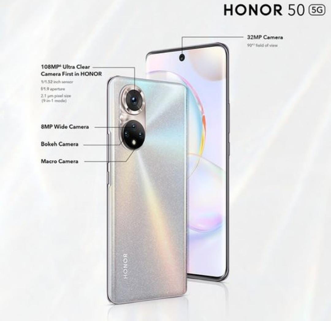 Honor 50, Smartphone Terbaru Huawei Series dengan Kamera 108 MP dan Layar 120 Hz