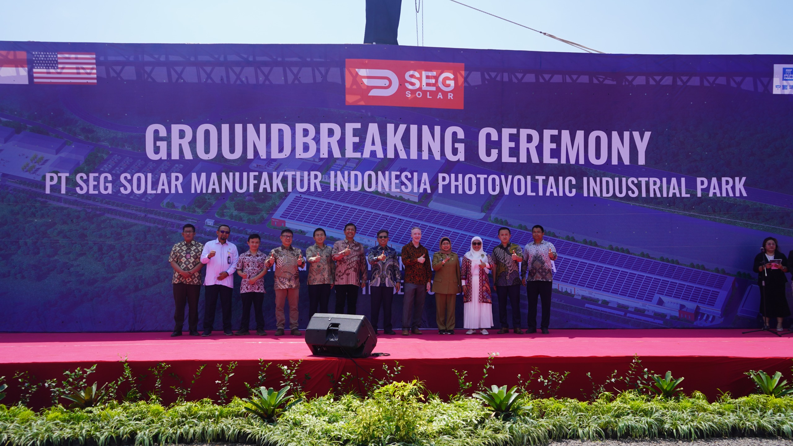 Groundbreaking di KIT Batang, Produsen PV Terbesar Asia Tenggara Investasi 7,5 Triliun