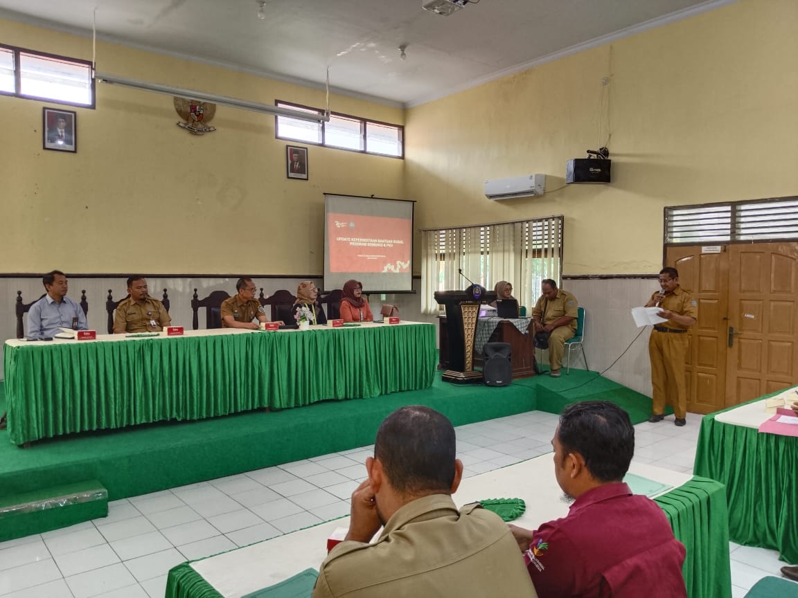 Dinas Sosial Kabupaten Tegal Rakor Program Bantuan Sembako