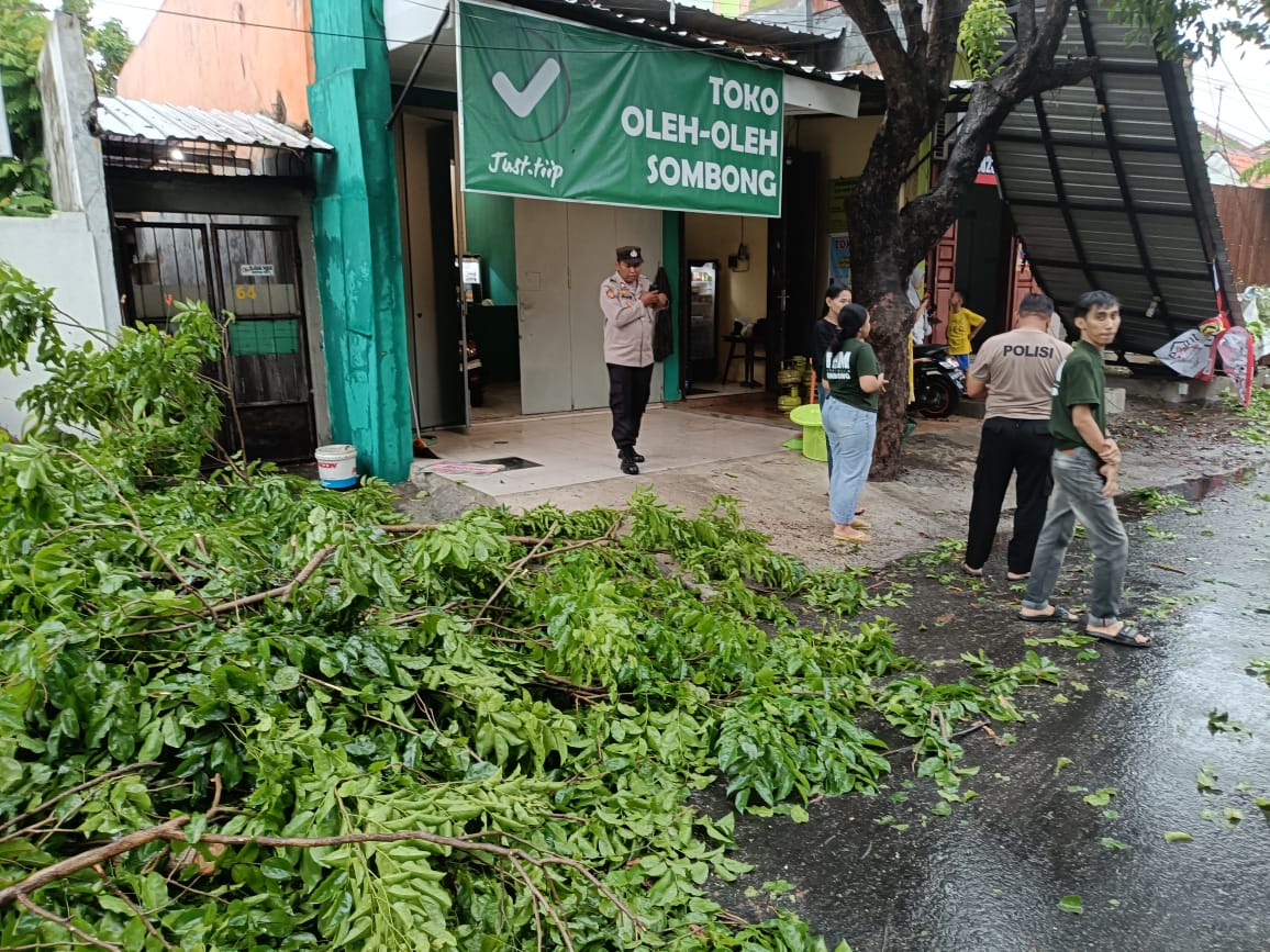 50 Rumah Rusak dan Puluhan Pohon Tumbang Akibat Hujan Es dan Angin Ribut di Solo 