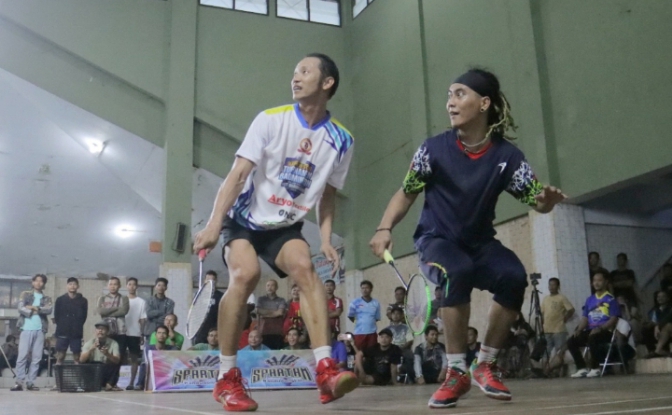 Dua Legenda Ikuti Turnamen Badminton Kapolres Pemalang Cup 