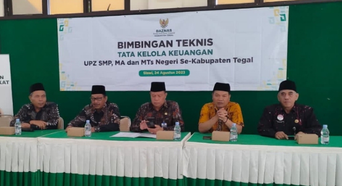 Adakan Bimtek Unit Pengelola Zakat SMP Negeri Kabupaten Tegal 