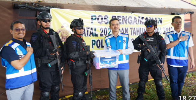 PT Jasamarga Semarang Batang Beri Apresiasi ke Petugas Posko Kalikangkung