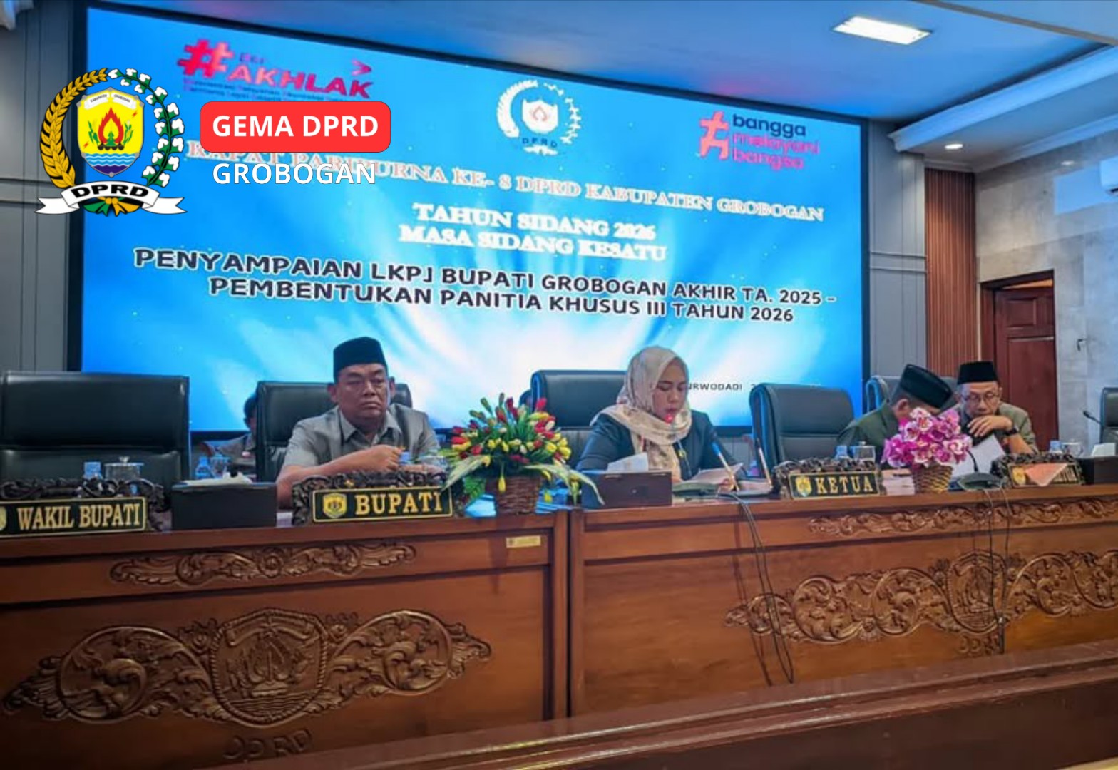Sikapi LKPJ Bupati Tahun Anggaran 2025, DPRD Grobogan Bentuk Pansus III