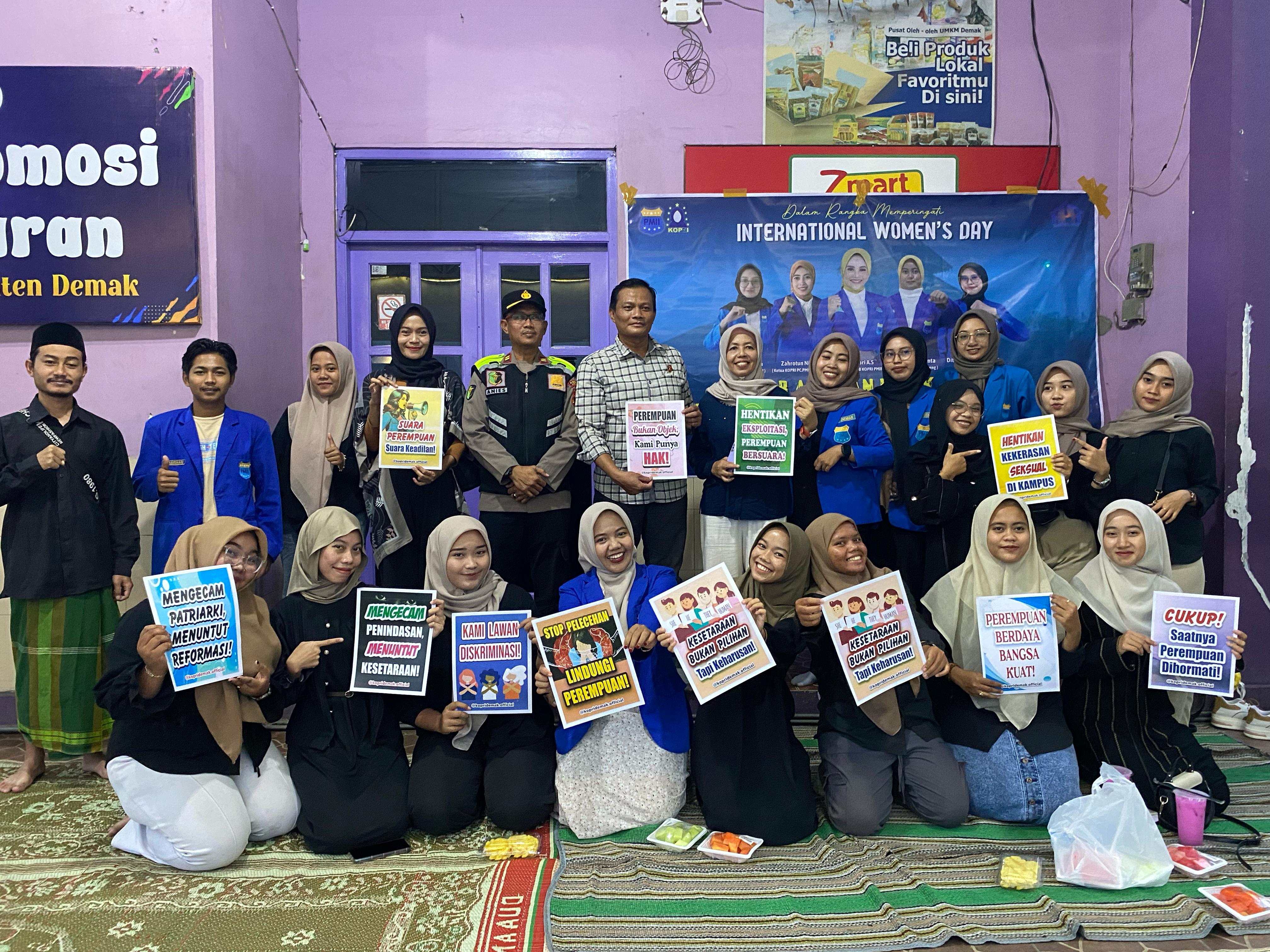 KOPRI PC PMII Demak Gelar Aksi dan Refleksi Peringati International Women's Day 2025