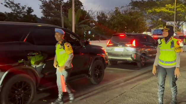 Arus Balik Lebsran Mulai Meningkat, Polres Semarang Berlaku Rekayasa Lalin dan Kanalisasi Rest Area