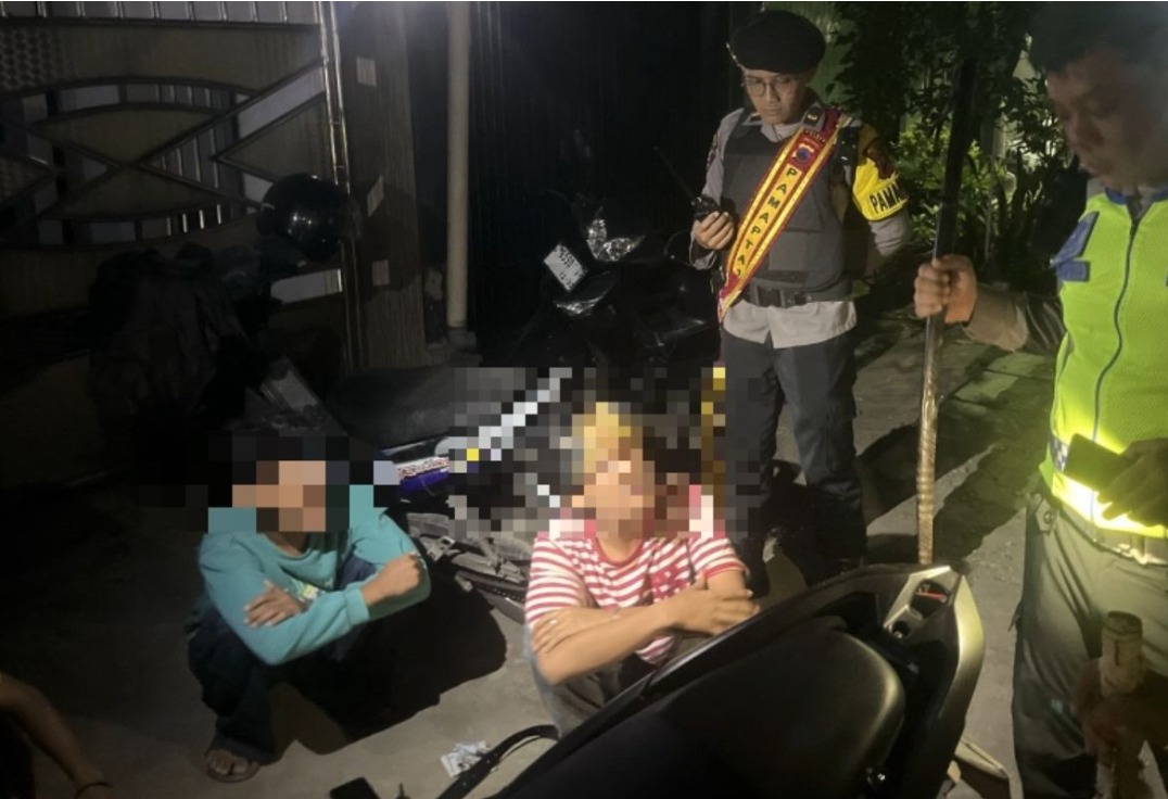 Polres Tegal Amankan Empat Terduga Gangster 