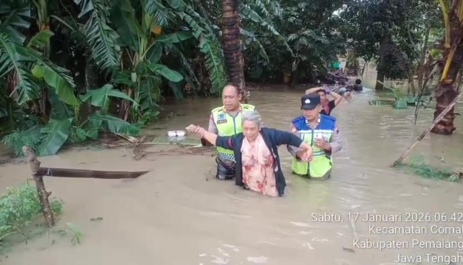 Banjir Sungai Comal Rendam Desa Klegen dan Kebojongan, Ini Kata Kapolres Pemalang 