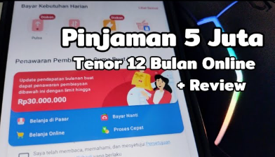 5 Aplikasi Pinjol Rp5 Juta Tenor 12 Bulan yang Cepat Cair