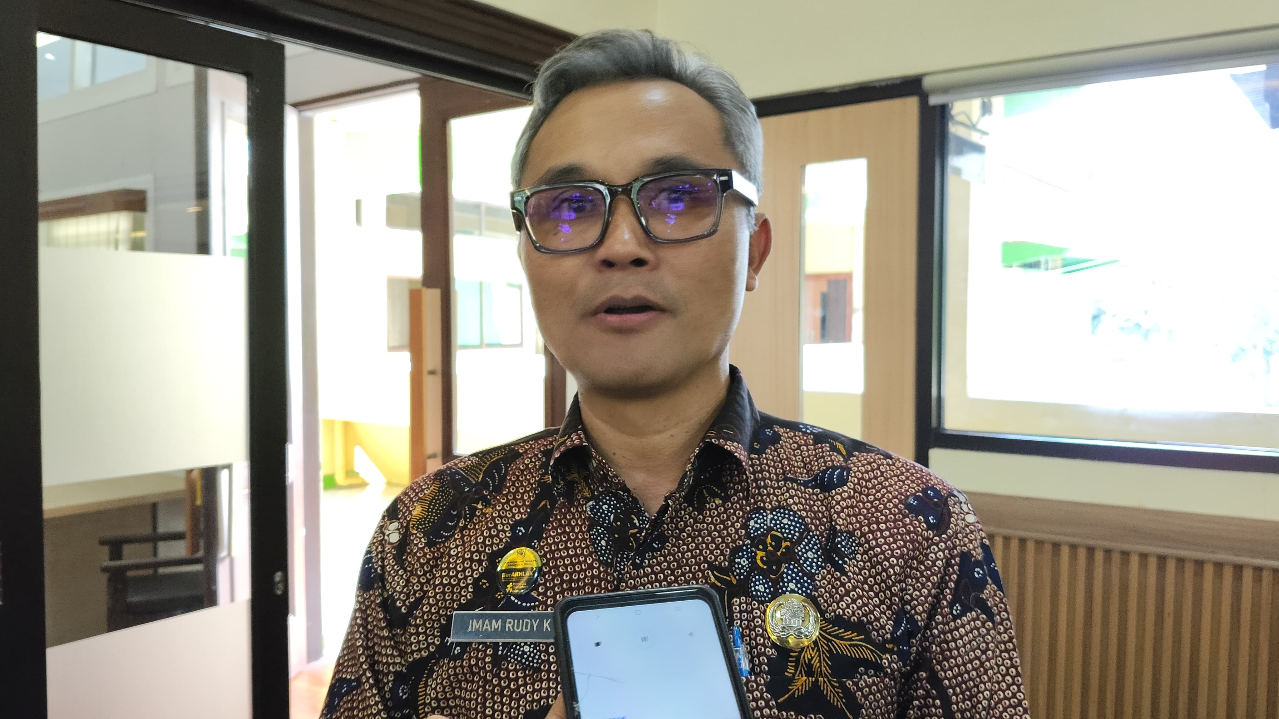 Gongsol Pasar Trayeman Tegal Roboh, Tak Ada Korban, Perbaikan Segera Dikebut