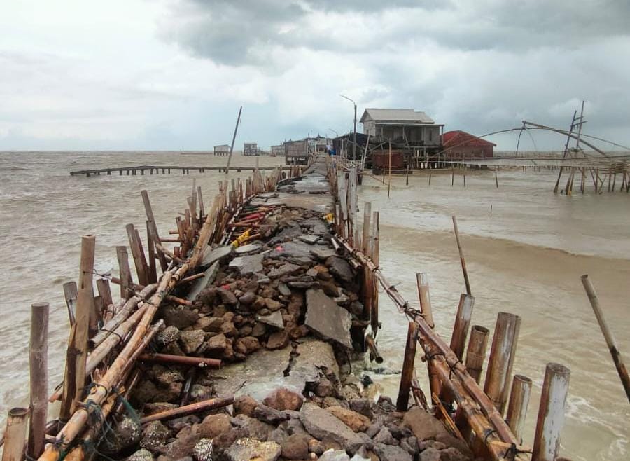 Akses Jalan ke Dukuh Tambaksari Bedono Demak Putus, 13 KK Terisolasi