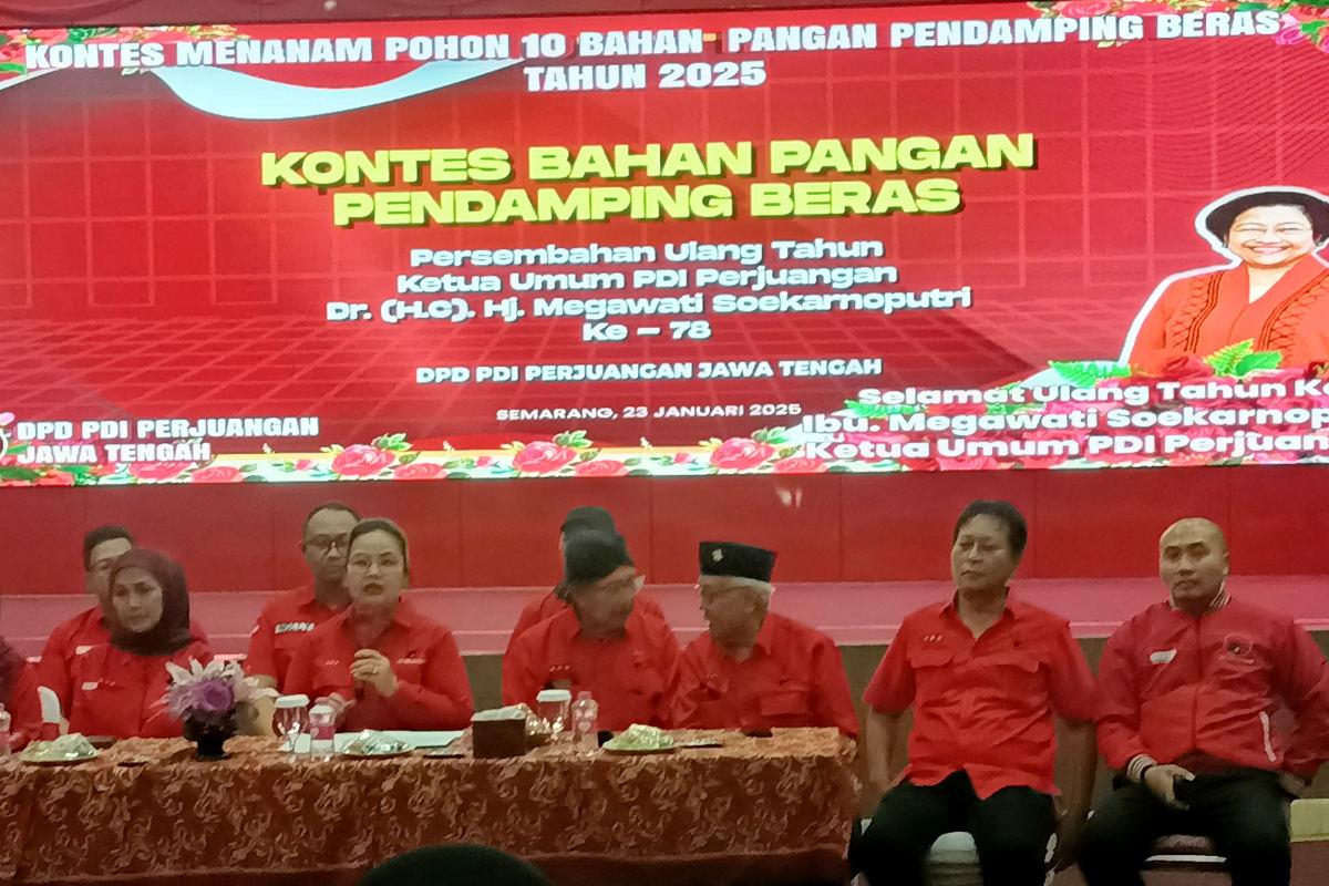 Sambut HUT Megawati, DPD PDIP Jateng Gelar Kontes Tanam Pohon Pendamping Beras