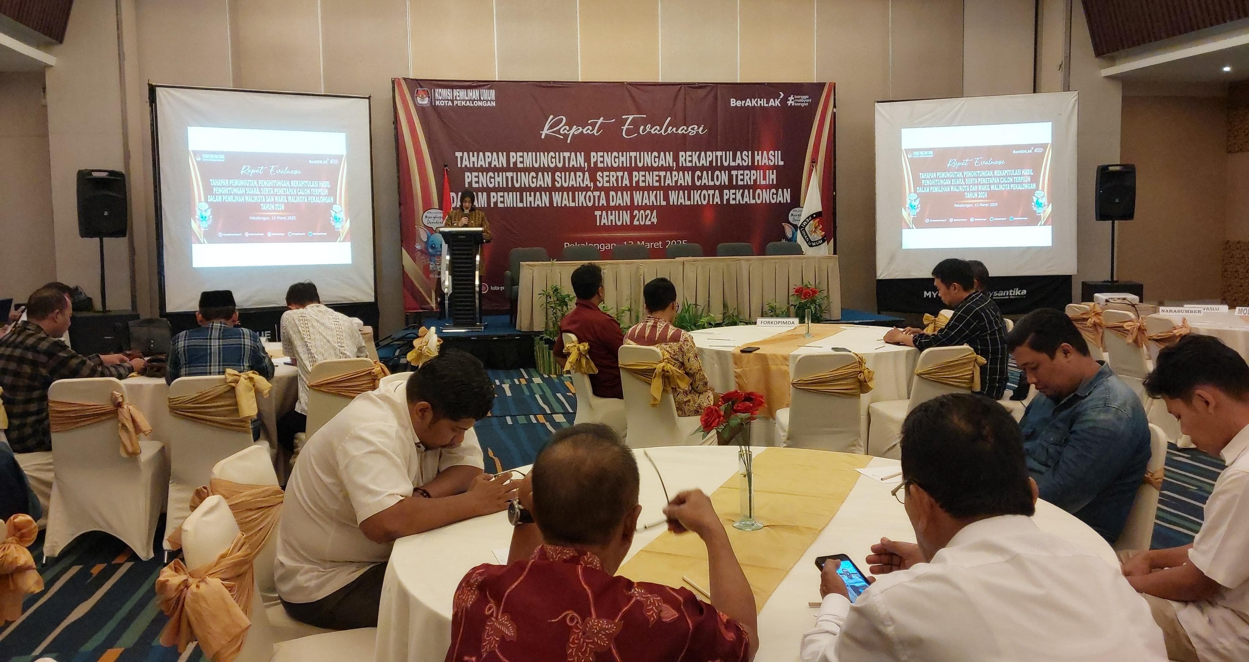 Rapat Evaluasi Pilwakot 2024, KPU Kota Pekalongan: Banjir di TPS Jadi Sorotan 