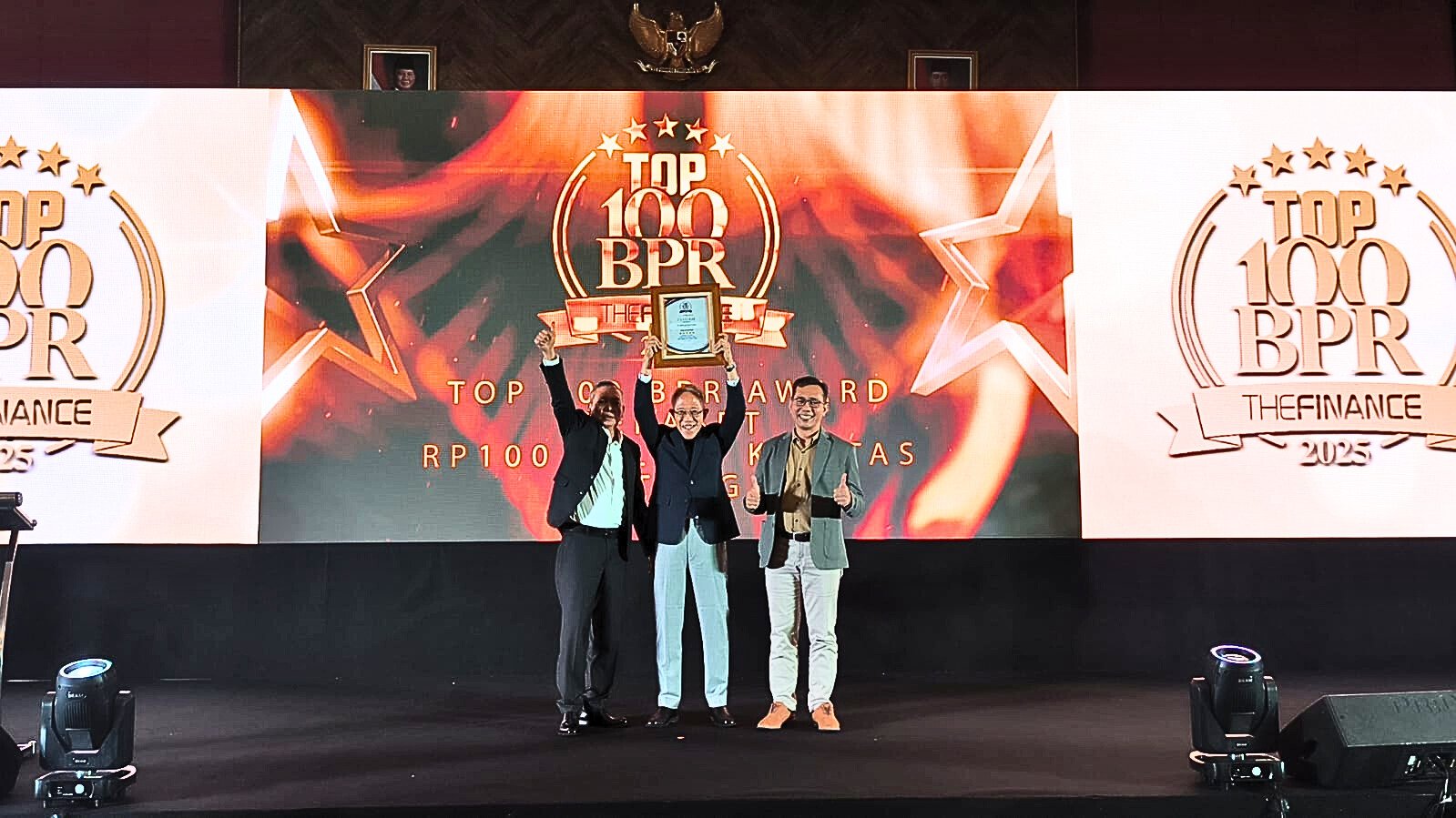 HUT BPR Central Artha ke 15 Raih Prestasi TOP 100 BPR Terbaik Nasional Versi The Finance