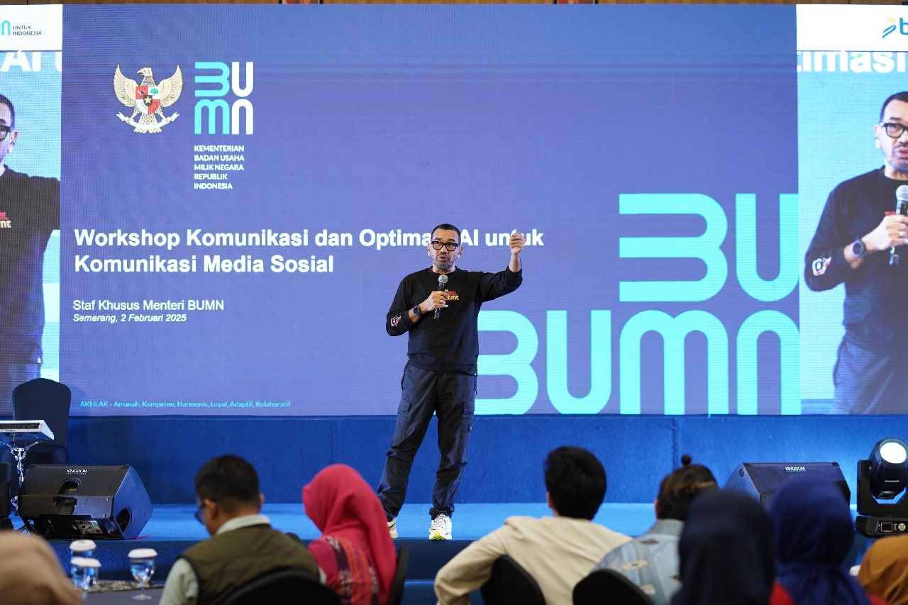 Kementerian BUMN Gelar Workshop AI dan Komunikasi, Siapkan Fungsi Komunikasi BUMN dari Pusat hingga Unit Terke