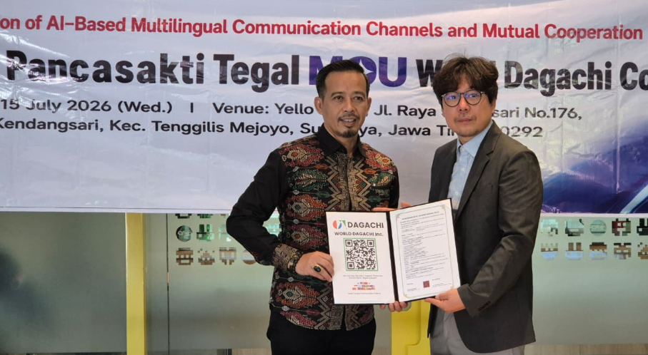 UPS Tegal Jalin Kerja Sama Strategis dengan World Dagachi Co. Ltd. Korea Selatan
