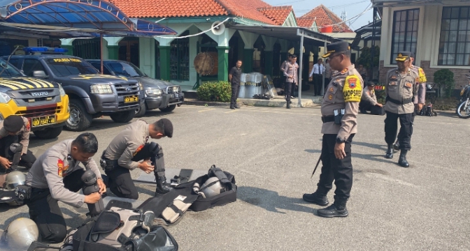 Polres Tegal Gembleng Pelatihan Power on Hand Personelnya, Ada Apa?  