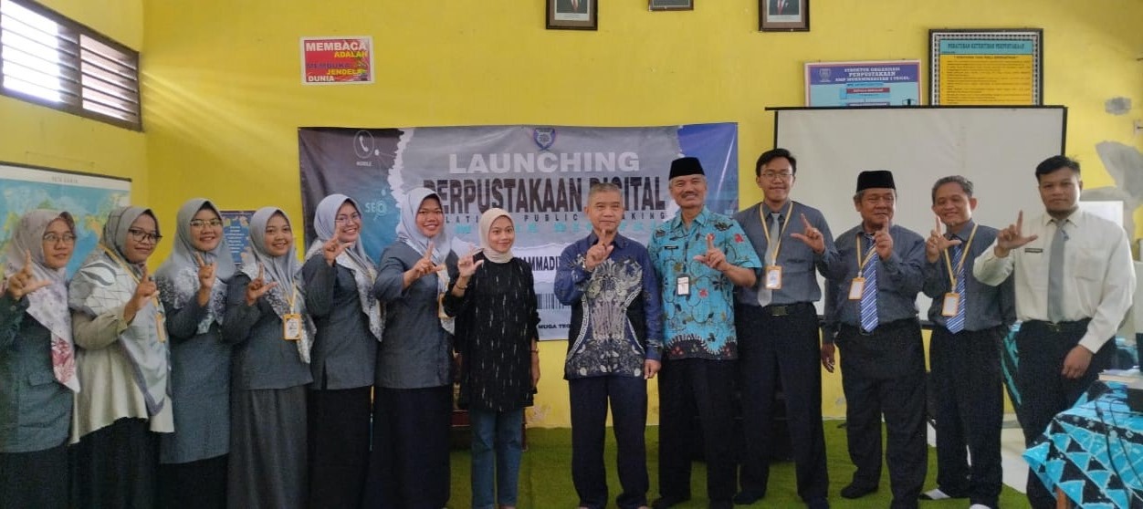 SMP Muhammadiyah 3 Kota Tegal Luncurkan Perpustakaan Digital