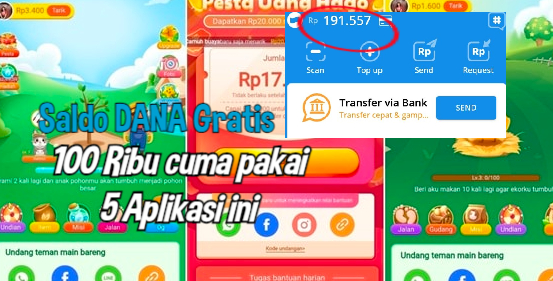 Dapatkan Rp100 Ribu Saldo DANA Perhari dengan 5 Aplikasi Penghasil Uang Ini, 100% Terbukti Membayar!