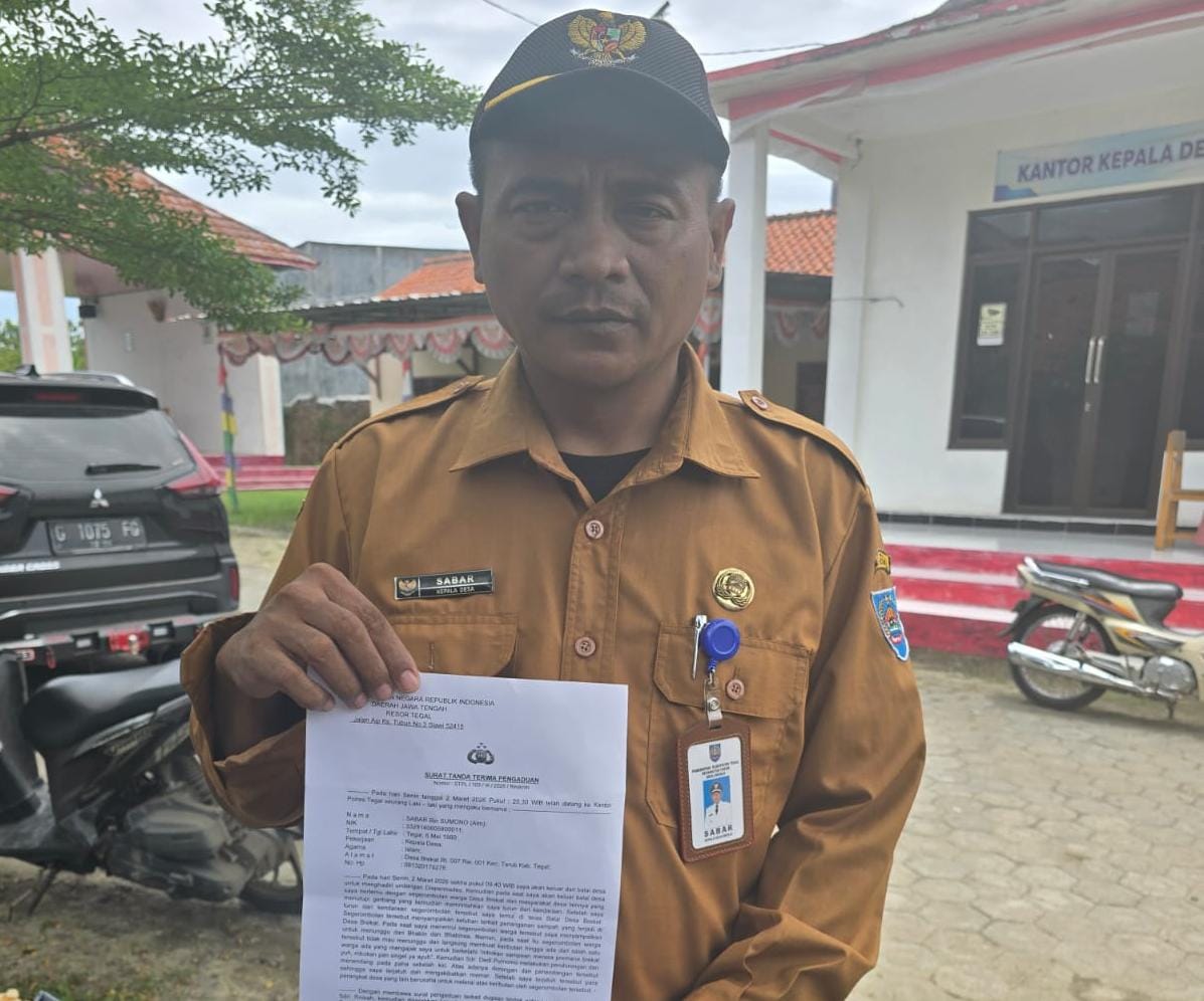 Diduga Dianiaya, Kades Brekat Kabupaten Tegal Lapor Polisi