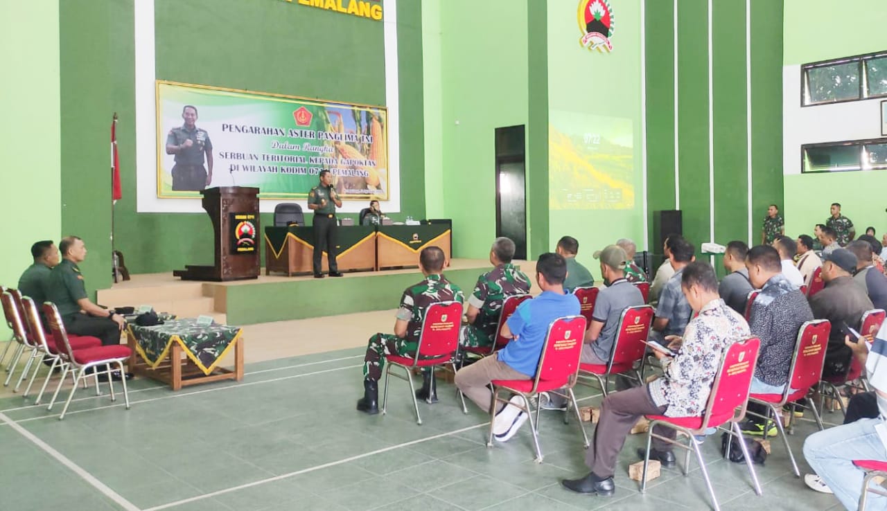 Tingkatkan Ketahanan Pangan, Aster Panglima TNI Turun ke Kabupaten Pemalang 