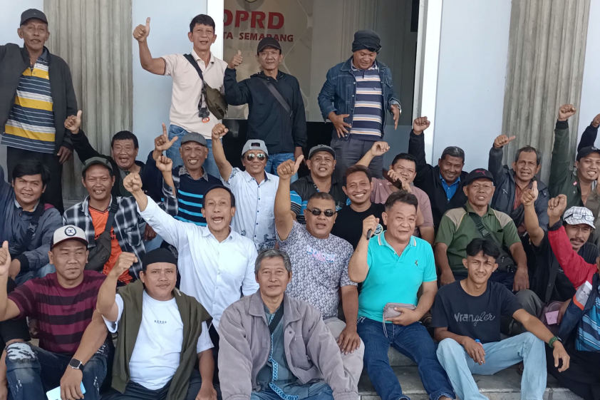 PKL Ex Barito Datangi Balai Kota Semarang, Minta Kepastian Lokasi Relokasi