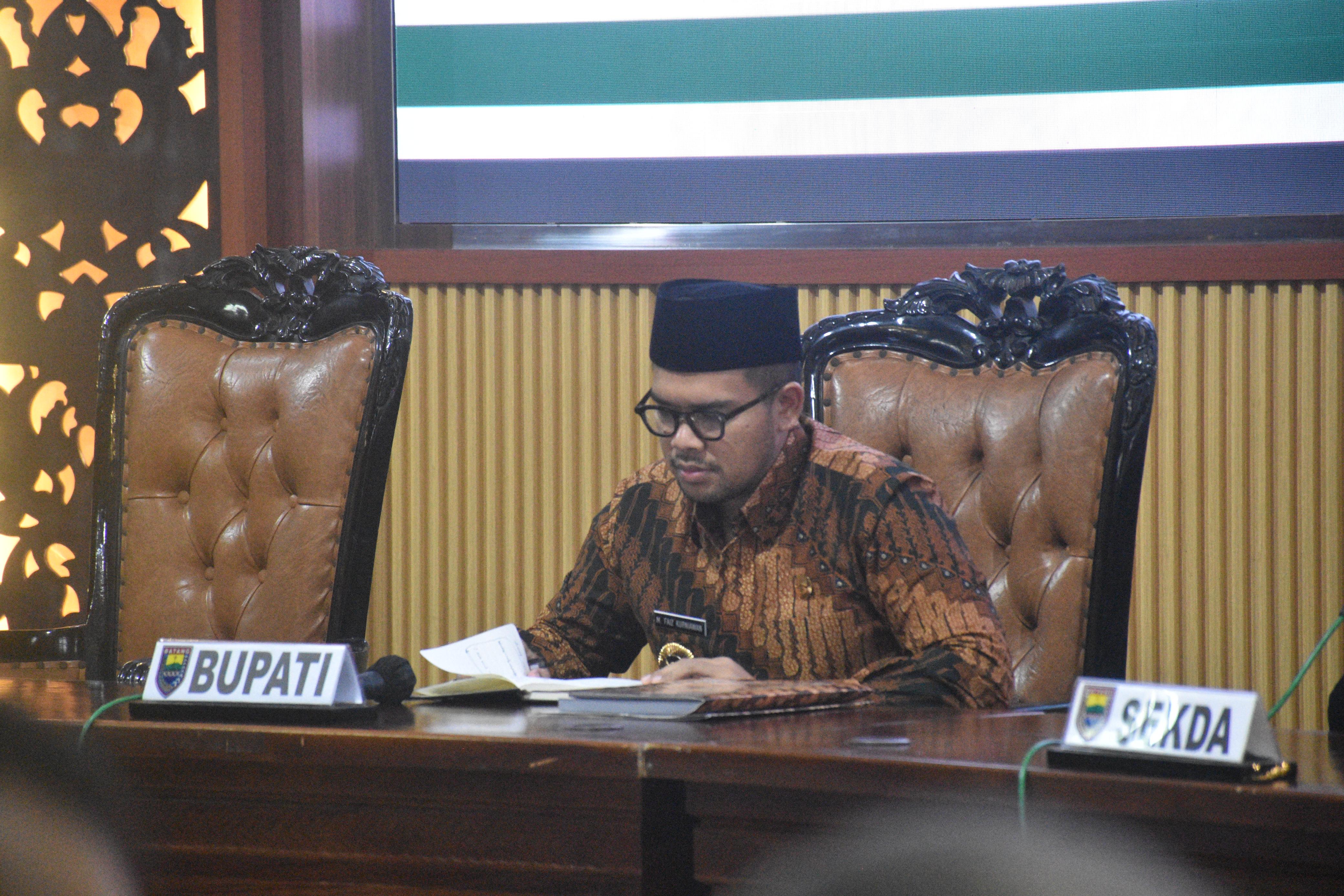 Rapat Perdana Bupati Batang Faiz Kurniawan, Tegaskan Tidak Ada Jual Beli Jabatan