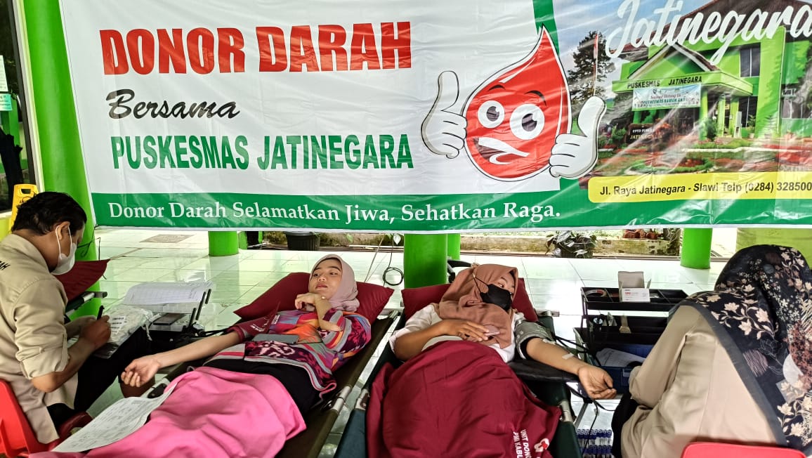 Gandeng PMI, Puskesmas Jatinegara Kabupaten Tegal Adakan Donor Darah
