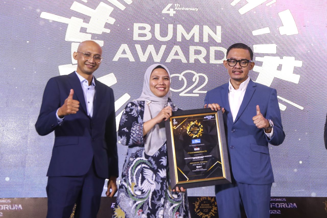 SIG Borong Tiga Penghargaan pada Ajang BUMN Awards 2022 dari The Iconomics