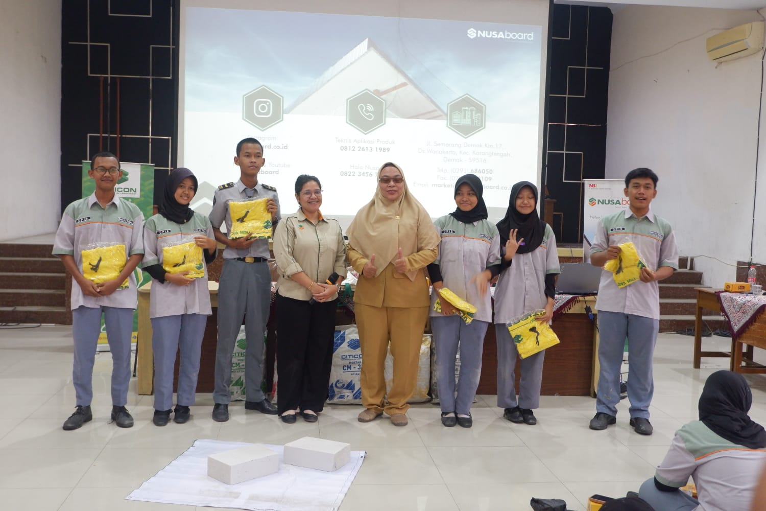 DPIB SMKN 3 Tegal Gandeng PT Nusa dan CITICON, Bekali Siswa Pengetahuan Material Konstruksi Modern