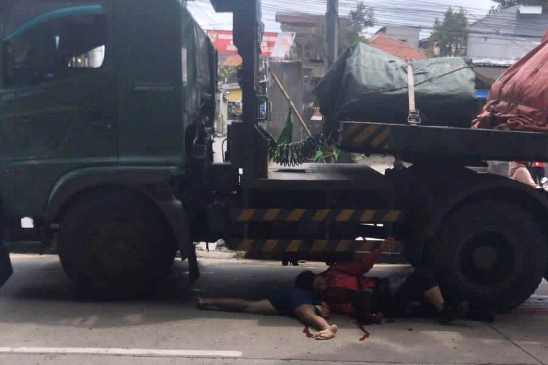 Motor Honda Beat Tabrak Truk di Jalan Urip Sumoharjo Semarang, Satu Pengendara Tewas