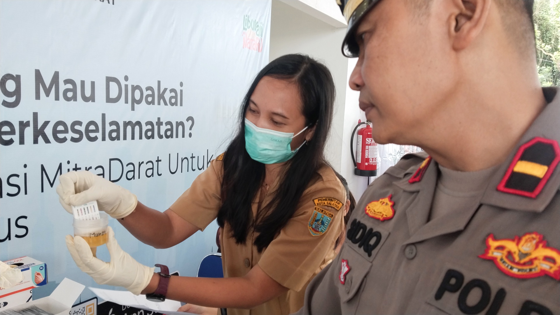 Instruksi Kemenkes, Awak Bus AKAP Tes Urine Hingga Tensi dan Kolesterol di Terminal Tingkir Salatiga