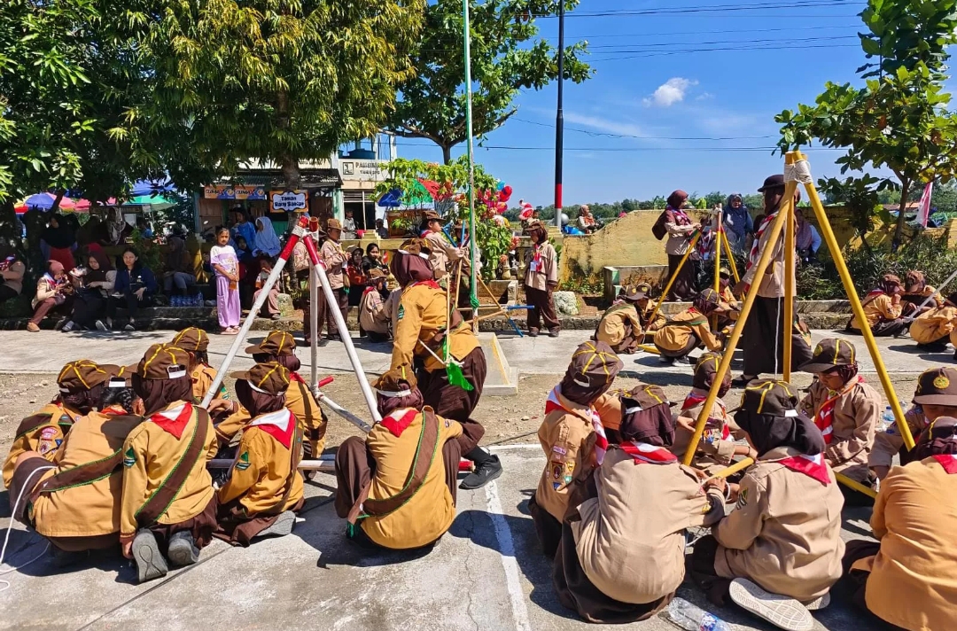 Diikuti Puluhan Barung, Kwarran Kedungjati Grobogan Gelar Pesta Siaga