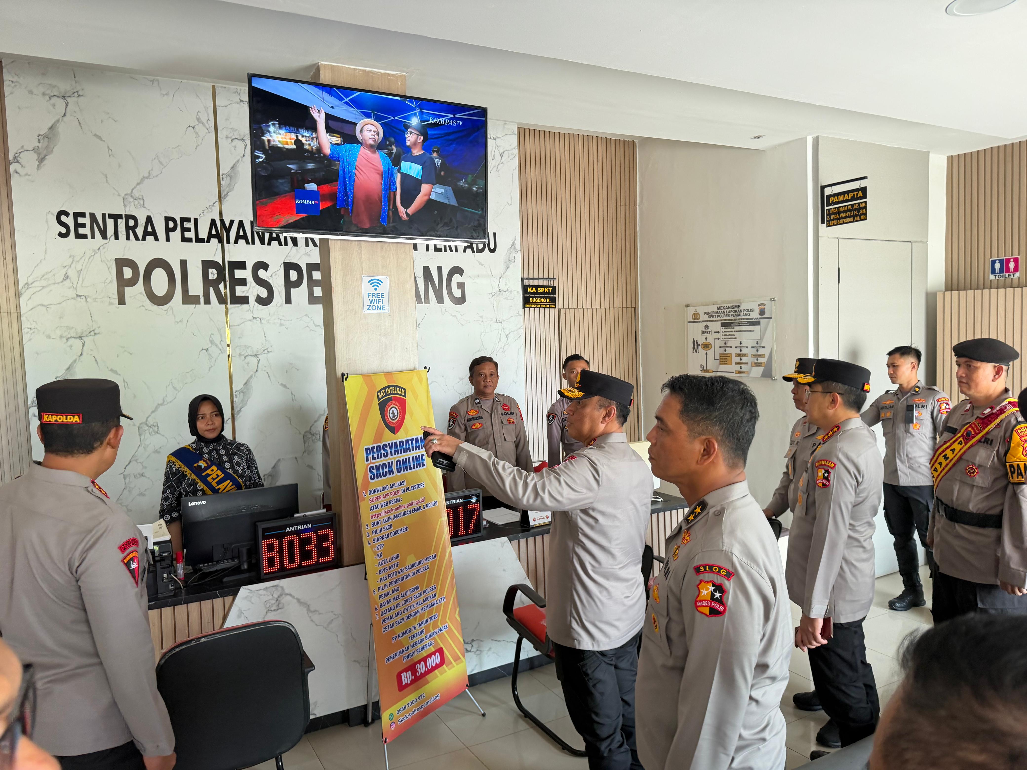 Wakapolri Cek Persiapan Nataru di Pemalang
