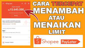 Inilah Cara Mudah Menaikkan Limit Shopee PayLater dengan Cepat Tanpa Belanja bagi Pengguna Baru